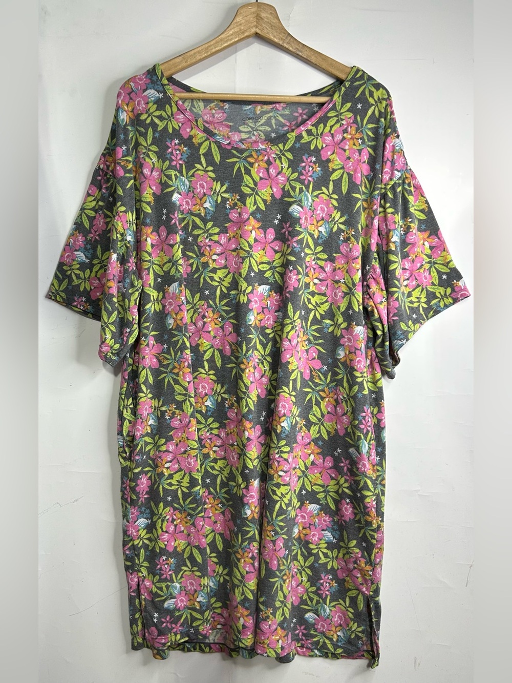 Comfort Code by CuddlDuds Floral Mumu Gown XL
